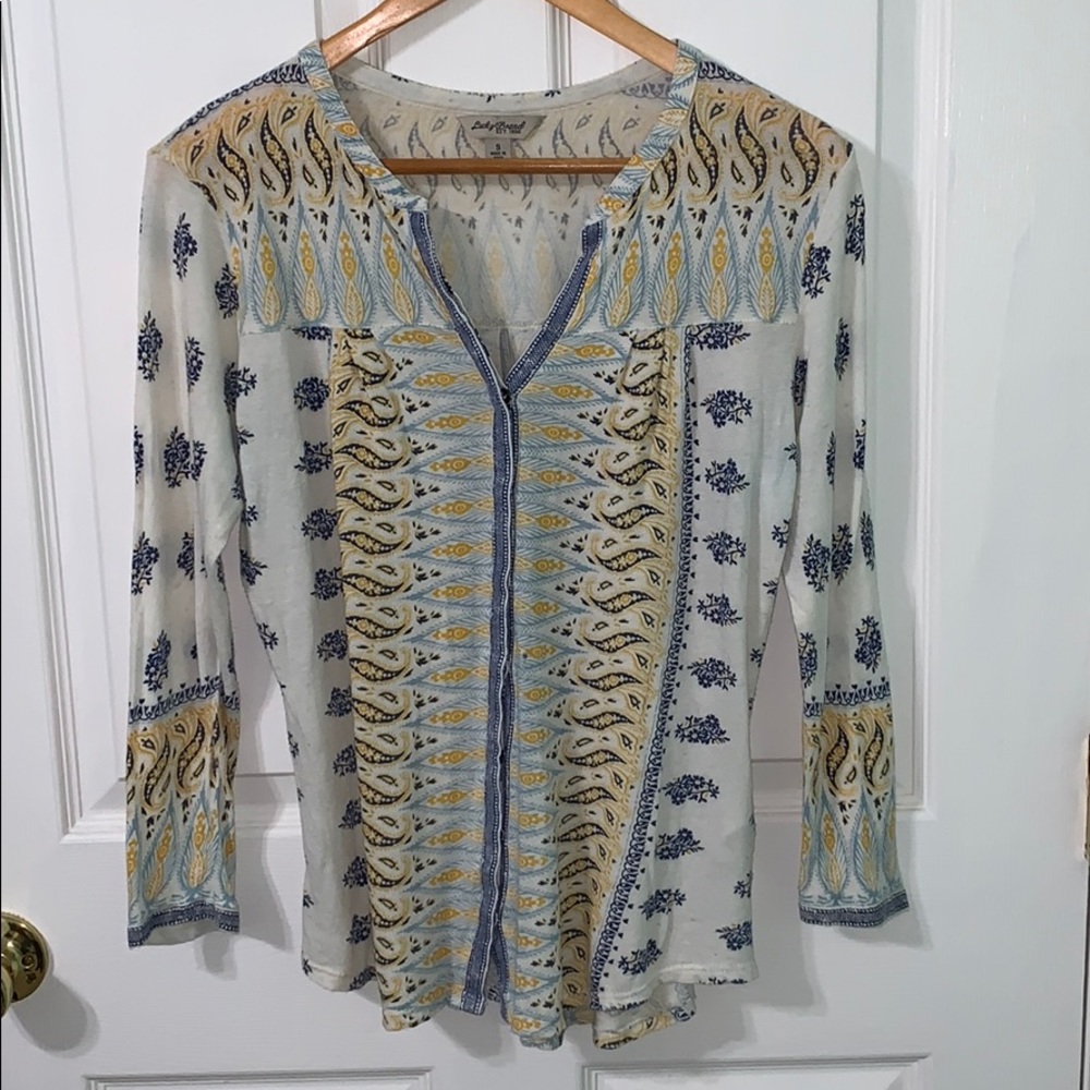 Lucky Brand 3/4 sleeve Shirt